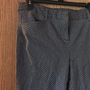 Maurice’s black & white patterned skinny jeans